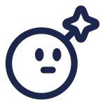 Bomb Emoji SVG Icon